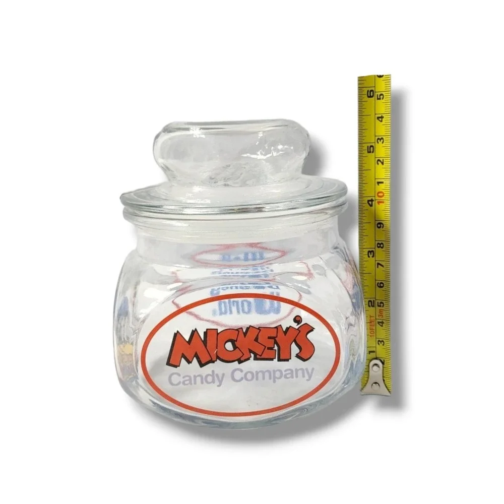 Disneyland Mickey's Candy Company Candy Jar w/‎ Lid Anchor Hocking USA